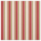 Grün, Weiß, Rot, Tan und Maroon farbene Linien Stoff (Muster)