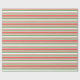 Grün, Weiß, Rot Weihnachtsgeschmack Geschenkpapier