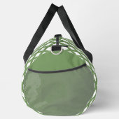 Grün Weiß Schachbrett Diamant Muster Groß Duffle Bag (Rechts)