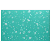 Grün-Weiß-Schneeflockenmuster Stoff (Fat Quarter (45,7 x 55,9 cm))