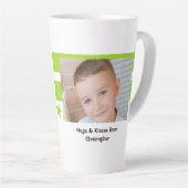 Grün weiß, so viel Glück Grandad mit Foto Milchtasse (Rechte Ecke)