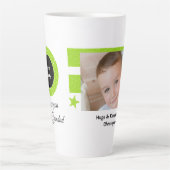 Grün weiß, so viel Glück Grandad mit Foto Milchtasse (Vorderseite)