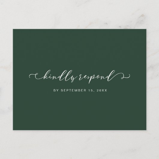 Grün-Weiß-UAwg mit Wahlmöglichkeiten Einladungspostkarte (Vorderseite)