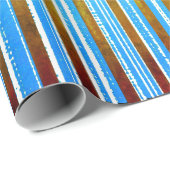 Grün, Weiß und Aquamarin gestrichen Geschenkpapier (Rolleneckpunkt)