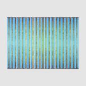 Grün, Weiß und Aquamarin gestrichen  Seidenpapier (Vorderseite)