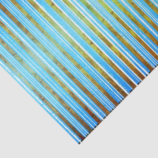 Grün, Weiß und Aquamarin gestrichen  Seidenpapier (Ausschnitt)