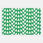 Grün-Weiß-Urlaubsmuster Geschenkpapier Set (Vorderseite 3)