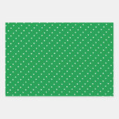 Grün-Weiß-Urlaubsmuster Geschenkpapier Set (Vorderseite)