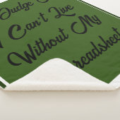 Grün Weiß urteilt mir nicht, dass ich ohne Leben n Sherpadecke (3/4)