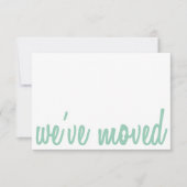 Grün & Weiß Wir haben die Einladung zum Wohnungsba (Vorderseite)