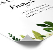 Grün Weiße Blüte Dieses Kerzenleuchter Poster (Ecke)