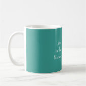 Grün Weiße Blüten Kaffeetasse (Links)