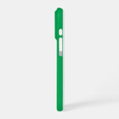 Grün-weiße Cabana-Streifen iPhone Hülle (Linke Seite)