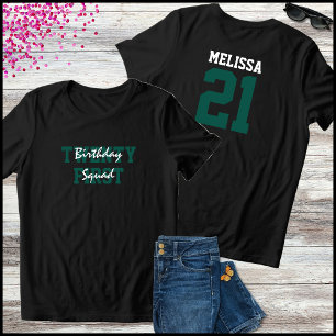 Grün-weiße Geburtstagsmannschaft 21. Geburtstag Tri-Blend Shirt