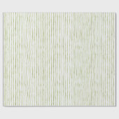 Grün Weiße Streifen Hochzeit Geschenkpapier (Flach)