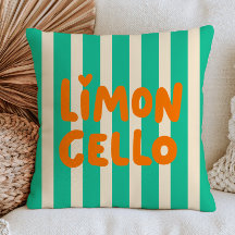 Grün-weiße Streifen LimonCello Modern Sommer