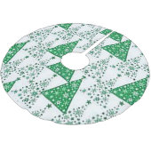 Grün-weiße Weihnachtsbaumrock Polyester Weihnachtsbaumdecke (Schrägansicht)