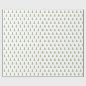 Grün-weiße Weihnachtsbaumstruktur festlich Geschenkpapier (Flach)