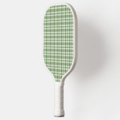 Grün-weißes Karomuster Pickleball Schläger (Links)