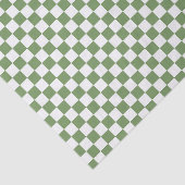 Grün-weißes Schachbrettmuster Seidenpapier (Ausschnitt)