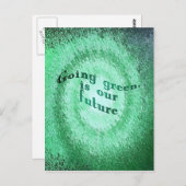 Grün werden, ist unsere Zukunft, Postkarte (Vorne/Hinten)