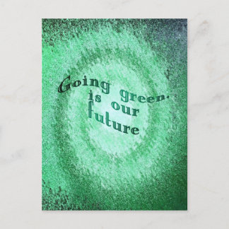 Grün werden, ist unsere Zukunft, Postkarte