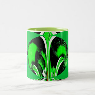 Grün werden zweifarbige tasse