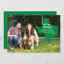 Grün, wir haben uns bewegt - gepunktete Texas bewe Ankündigung