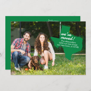 Grün, wir haben uns bewegt - gepunktete Texas bewe Ankündigung