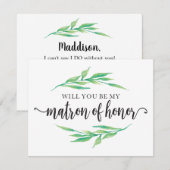 Grün wird mein Ehrengast sein Einladung (Vorne/Hinten)