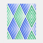 Grün zu Blau Fleecedecke (Vorderseite)