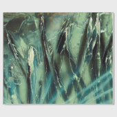 Grün zu Dunkelgrau Geschenkpapier (Flach)