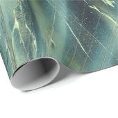 Grün zu Dunkelgrau Geschenkpapier (Rolleneckpunkt)