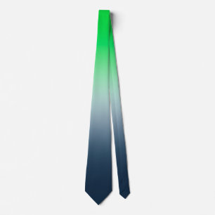 Grün zu Navyblau Farbverlauf Krawatte Modern Frisc