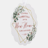 Grün zu unseren ersten Weihnachten in unserer neue Ornament Karte (Rechts)