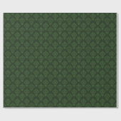 Grün zum Grünbuch zum Wrapping von Green Damask Geschenkpapier (Flach)