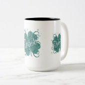 Grün Zweifarbige Tasse (VorderseiteRechts)