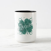 Grün Zweifarbige Tasse (Mittel)