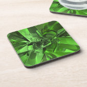 GrünAbstrakt Getränkeuntersetzer (Linke Seite)
