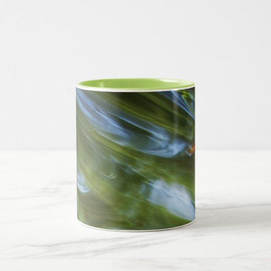 GrünAbstrakt Zweifarbige Tasse (Mittel)