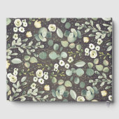 Grünanlagen Rustikale Hochzeit Gästebuch (Rückseite)