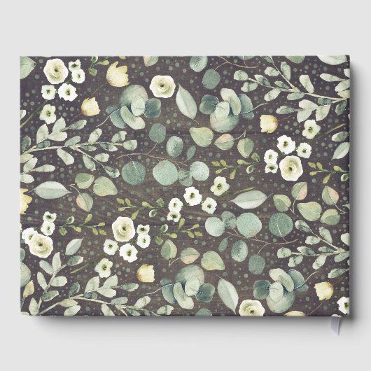 Grünanlagen Rustikale Hochzeit Gästebuch (Rückseite)