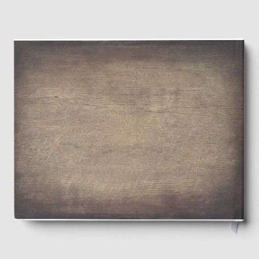 Grünanlagen Rustikale Hochzeit Gästebuch (Rückseite)