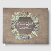 Grünanlagen Rustikale Hochzeit Gästebuch (Vorderseite)