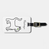 Grünauge Katzenschnecke Gepäckanhänger (Vorderseite horizontal)