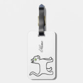 Grünauge Katzenschnecke Gepäckanhänger (Rückseite vertikal)