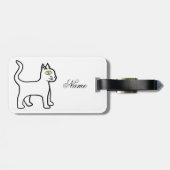 Grünauge Katzenschnecke Gepäckanhänger (Rückseite horizontal)