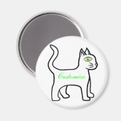 Grünauge Katzenschnecke Magnet (Vorderseite/Rückseite)