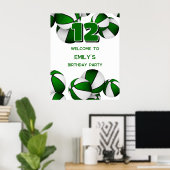 Grünbällchen Kindergeburtstag Party Empfang Poster (Heimbüro)