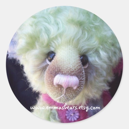 Grünbärenaufkleber Runder Aufkleber (Vorderseite)